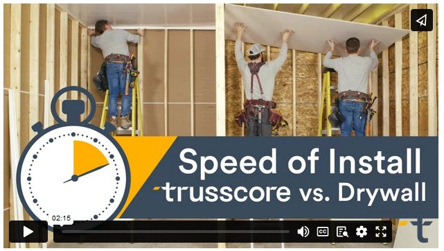 Trusscore vs Drywall video